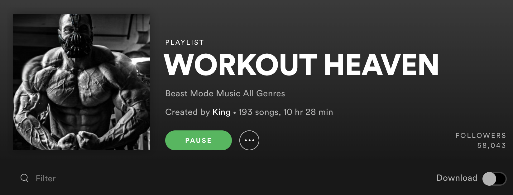 Workout Heaven Playlist Over 9,300 Fan 