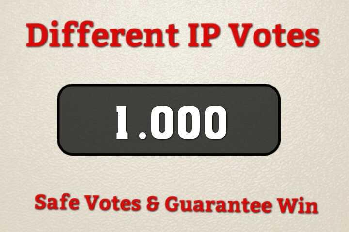 I'll Give Amazing 500 USA Different IP Votes For Any Voting Contest Poll