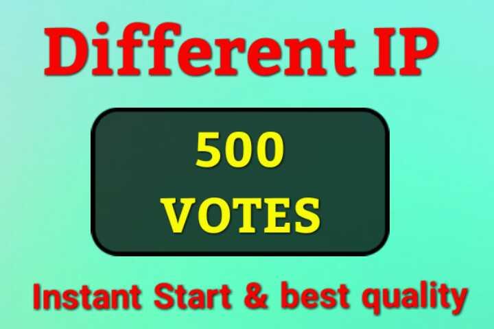 I'll Give Amazing 500 USA Different IP Votes For Any Voting Contest Poll