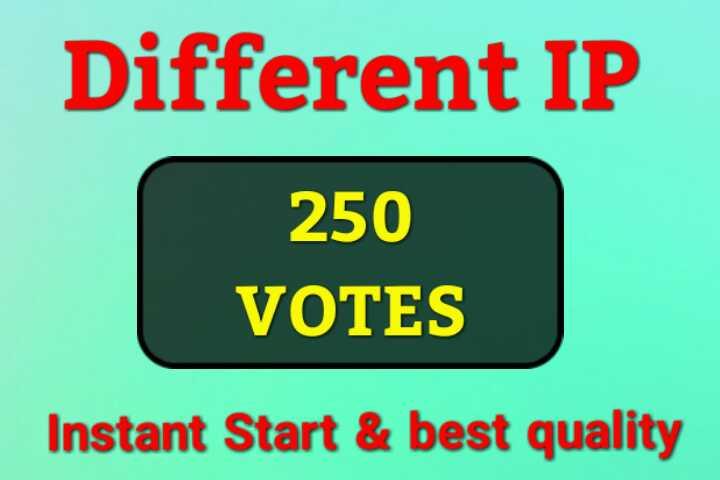 Get You best Real USA based Different IP, s Contest Votes