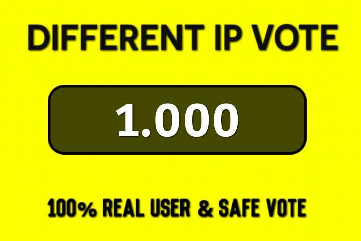 I'll Give Amazing 500 USA Different IP Votes For Any Voting Contest Poll