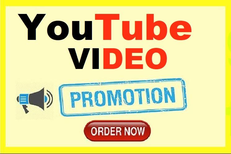 YouTube High Quality Video Promotion Real Active Worldwide Audience