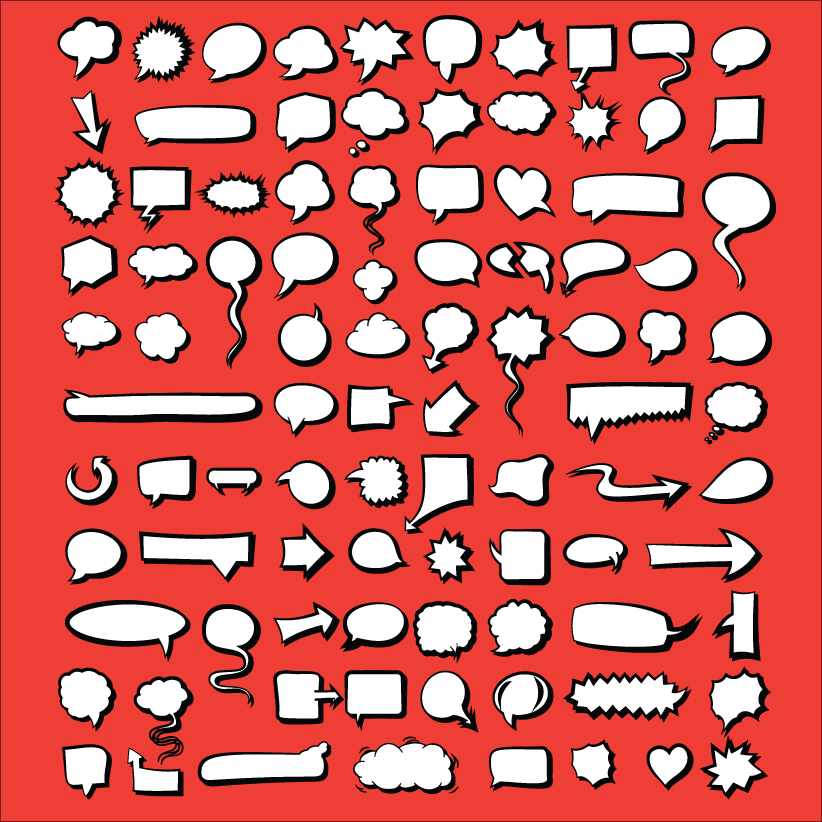 Get Fantastic collection of 96 Vector Speech Bubbles