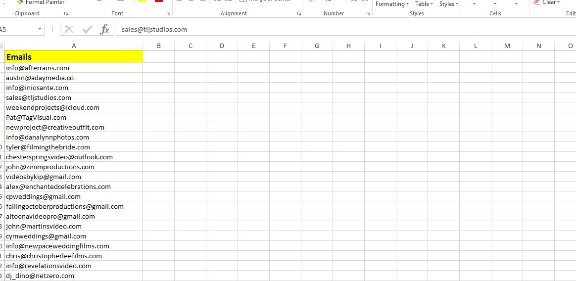 I will extract 150 emails scraping from yelp yellow pages yell mining 
