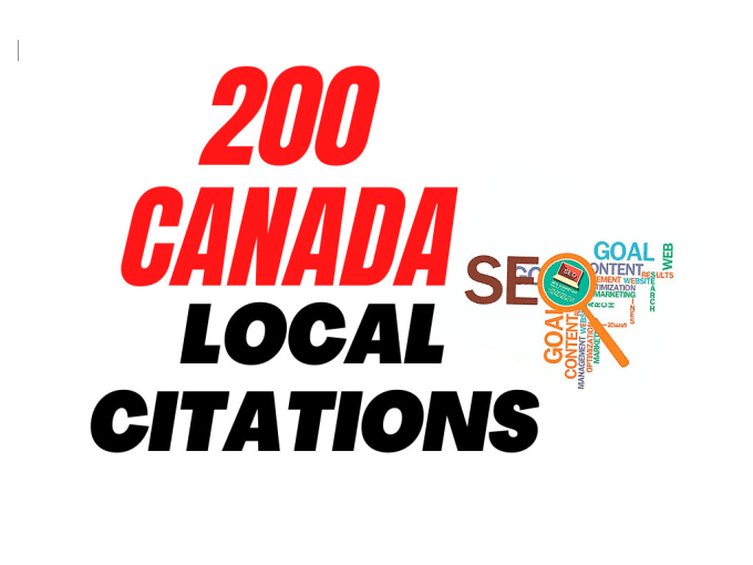 I will create best 200 CANADA local seo citations/listings. Satisfaction Guaranteed !!
