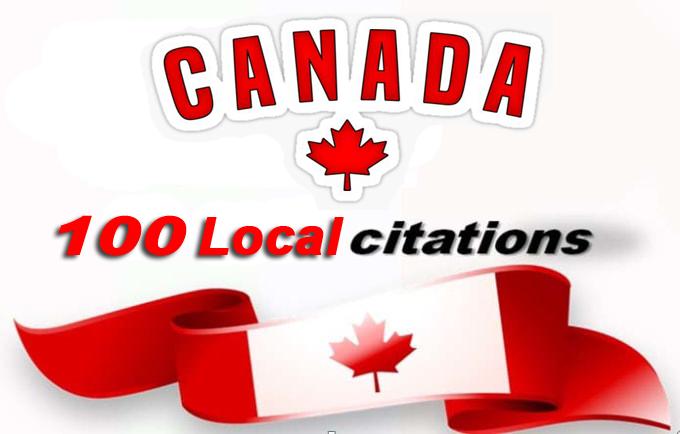 I will do best 100 Live CANADA local SEO citations/Listings. Satisfaction Guaranteed !!