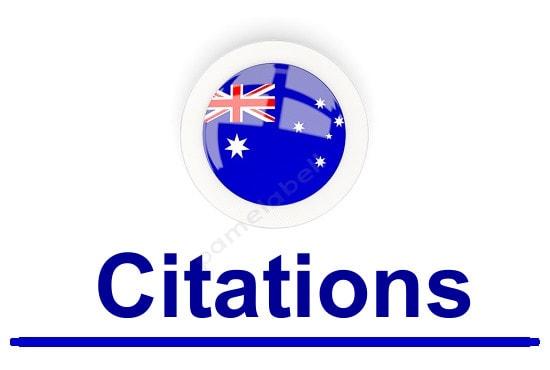 I will create 100 best australia local citations. Money-Back Guarantee!!