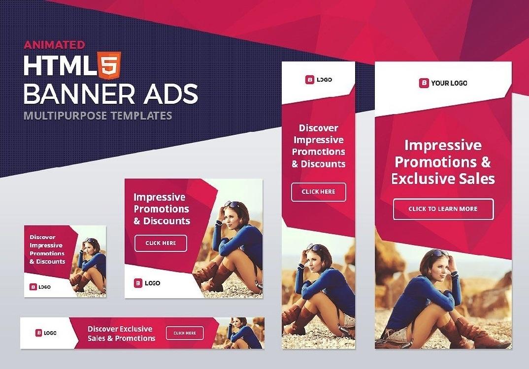 a animated GIF ads and Banner or HTML Banner