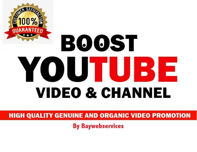Natural Non-Drop YouTube Video Promotion and Marketing 