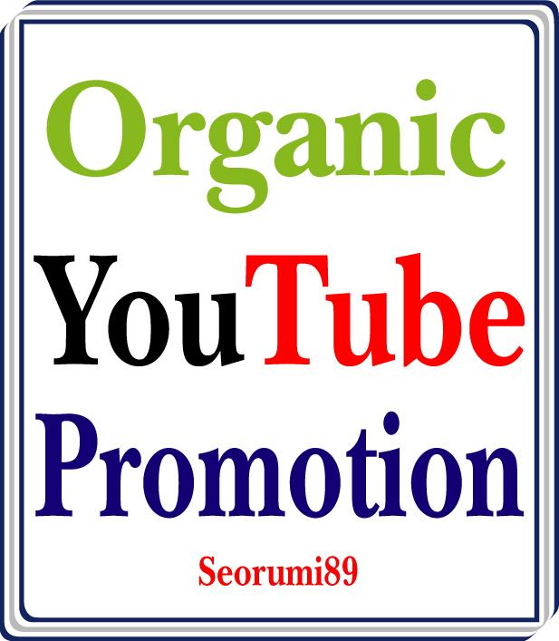 Oganic YouTube Video Promotion Social Network Marketing Instant