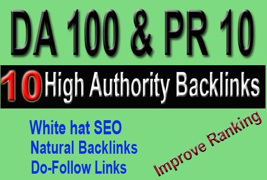 Google SEO with DA 90+ manual high Authority Backlinks
