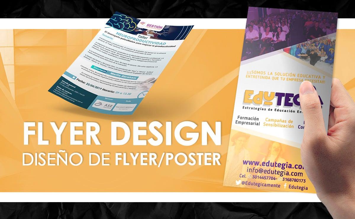 I will design your poster or flyer in spanish or english / Espa&ntilde;ol o Ingles