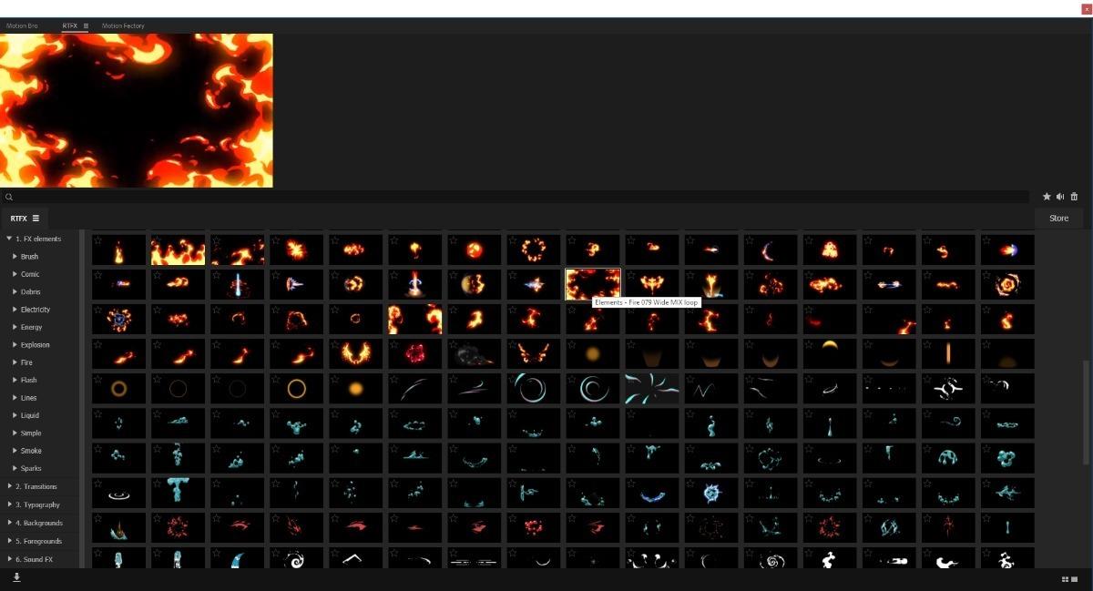 I will send 1000 animated elements after effects flash fx carton