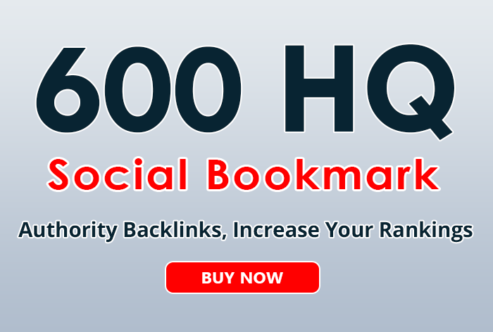 600+ social bookmarks to your site within 3 day