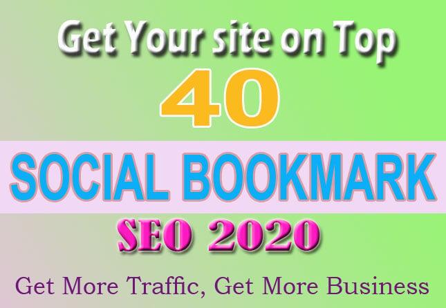 Manually Create 40 PR10 Social Bookmarking Backlinks get best Alexa Rank