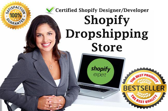 I will setup a professional shopify store, shopify website