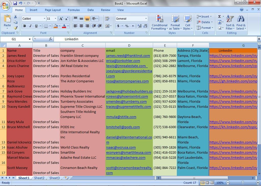 I will do 1 hour lead generation or be your virtual assistant