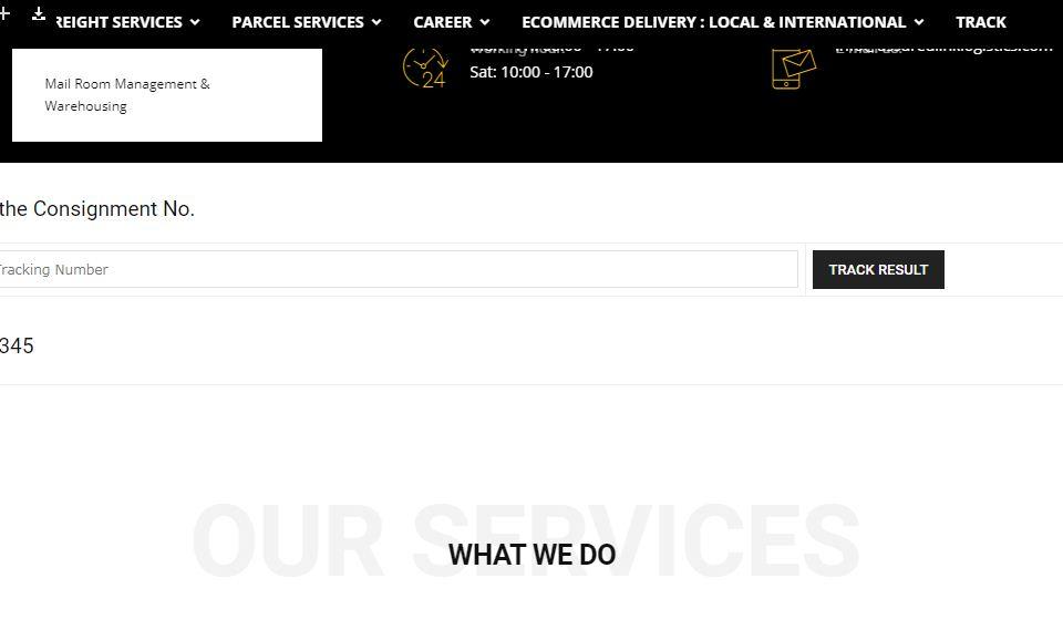 I Will Create A Courier/Shipment Website With Tracking and Testimony Pages