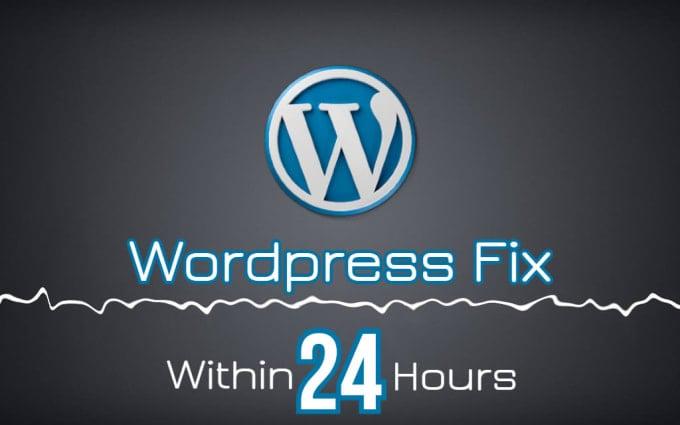 I will Fix Any error/bugs on your WordPress site