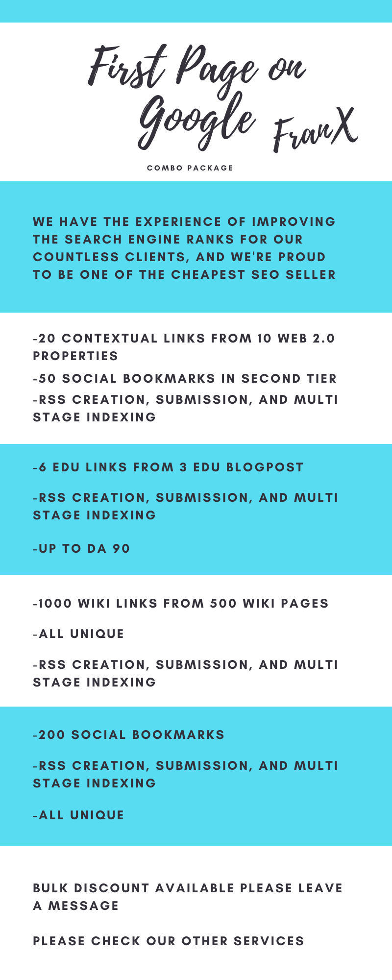 First page on Google Combo Package