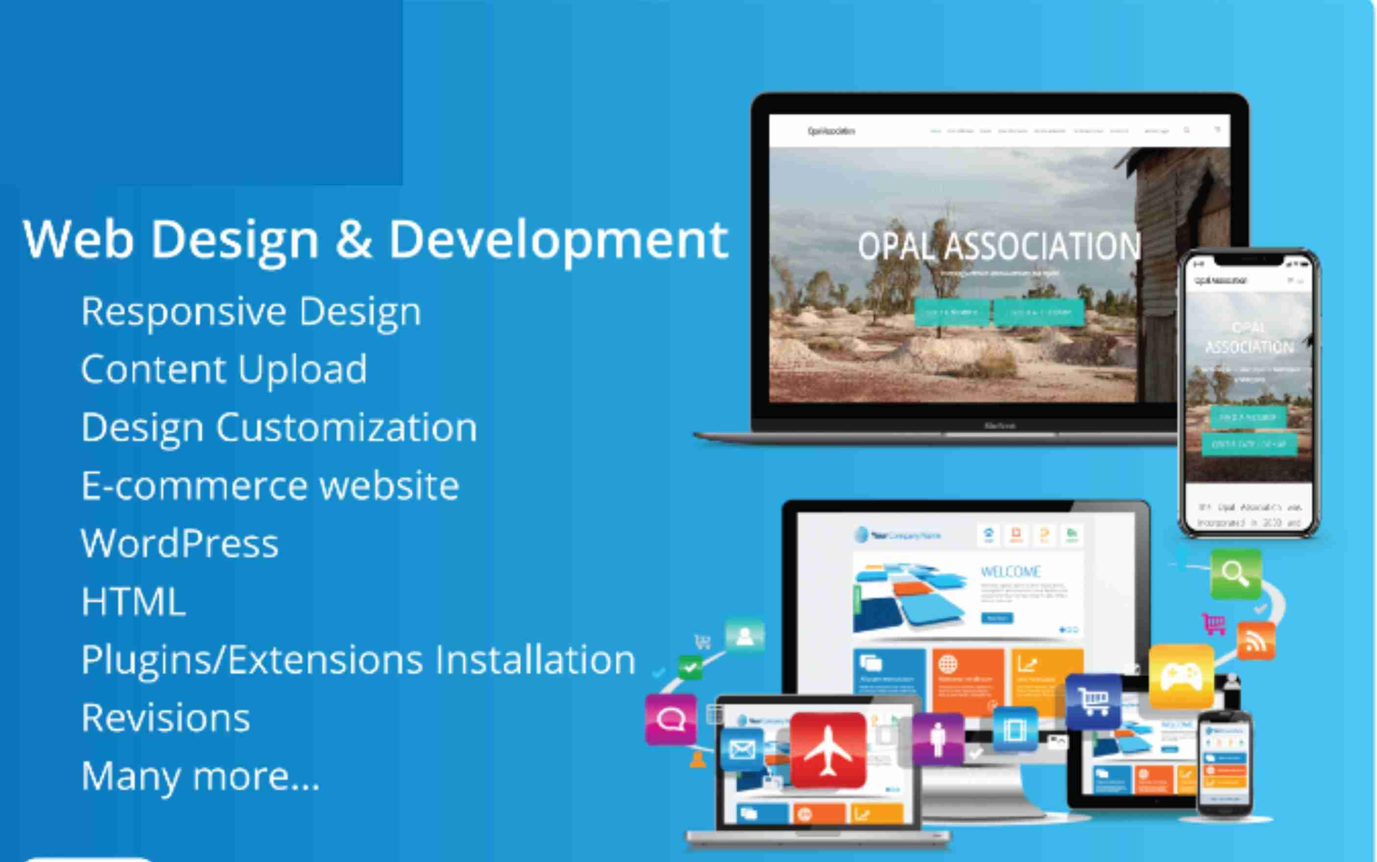 I will develop responsive wordpress website,sports,entertainmen or business,