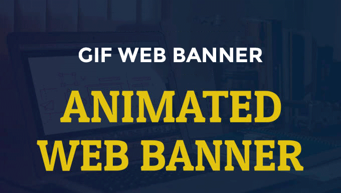 Create Attractive Animated gif Banner, banner ads, Banner Design