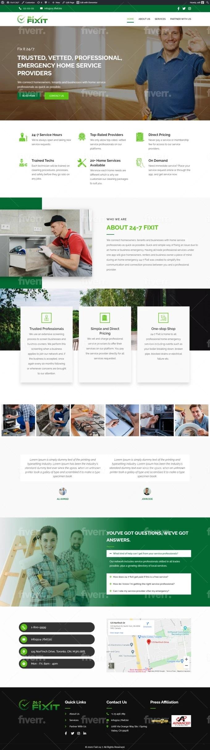 Design A Professional And Responsive Wordpress Website 