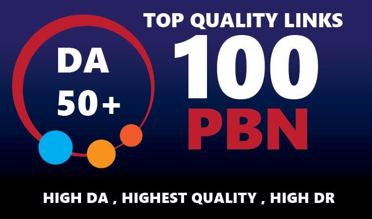 Create 100 DA50 to DA65+ Home Page PBNs Backlinks - Improve Site Google Ranking