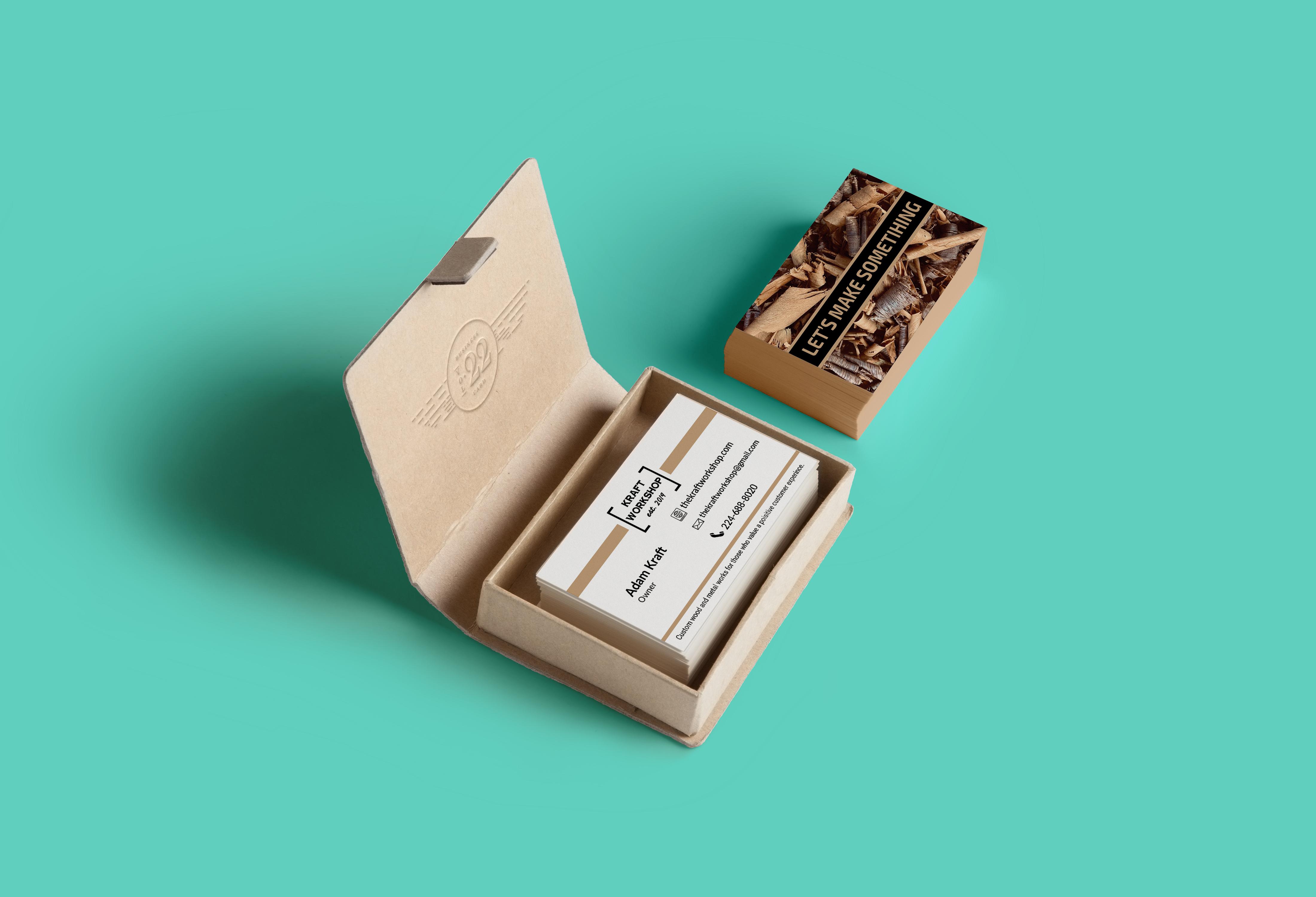 I will design business card with two concepts in 1 hour