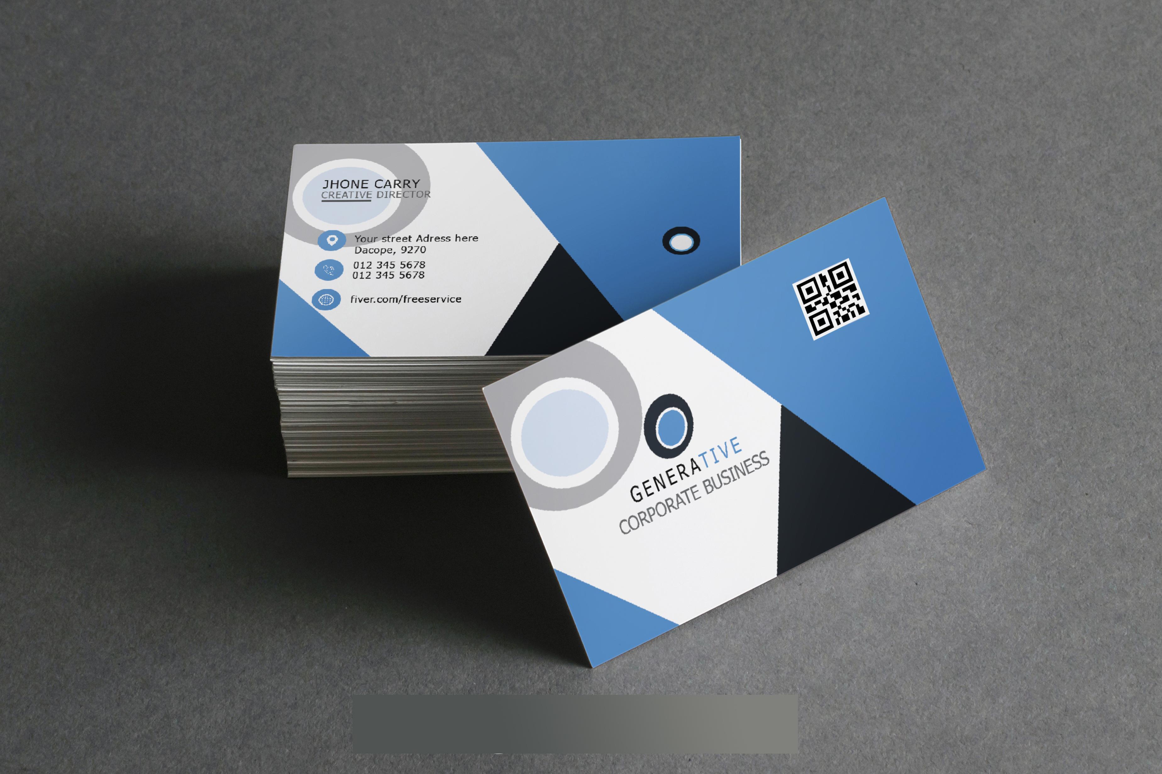 design beautiful and unique business card & Logo within 1hour delivery