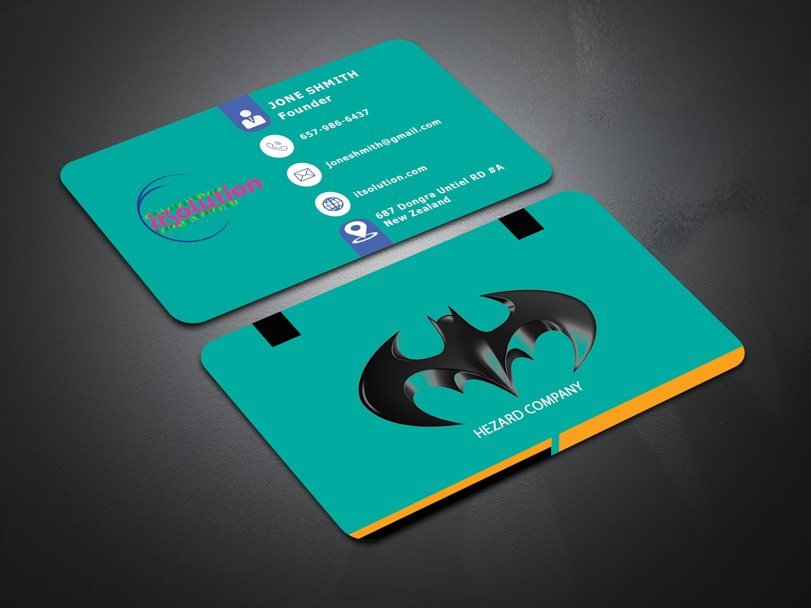 design beautiful and unique business card & Logo within 1hour delivery