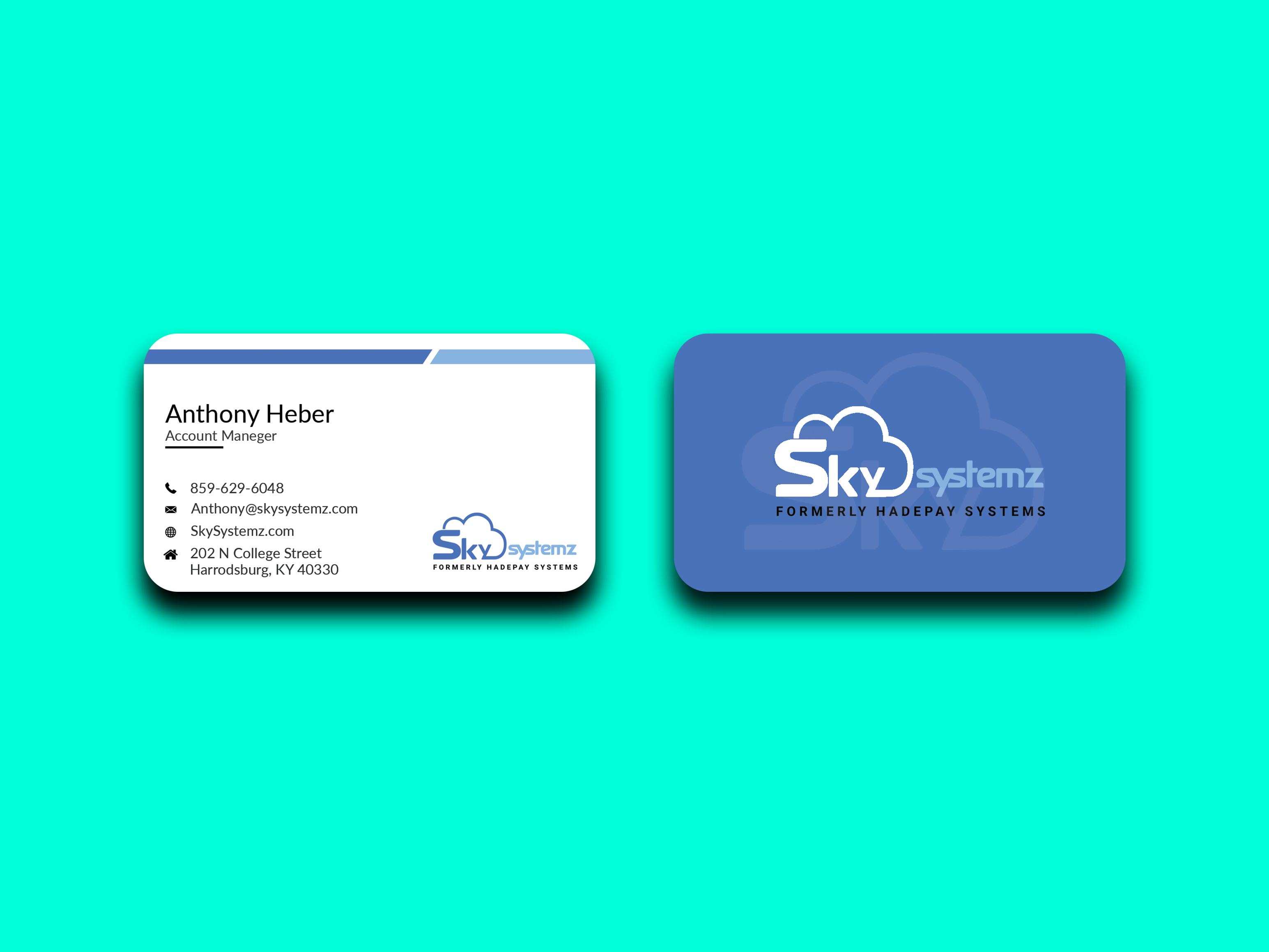 I will design business card with two concepts in 1 hour