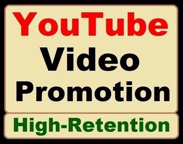  High Retention YouTube Video Promotion Organic Service
