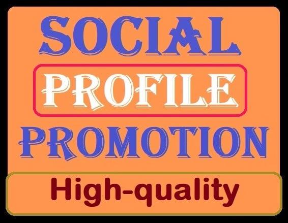 Social Media Profile Promotion High Quality Service