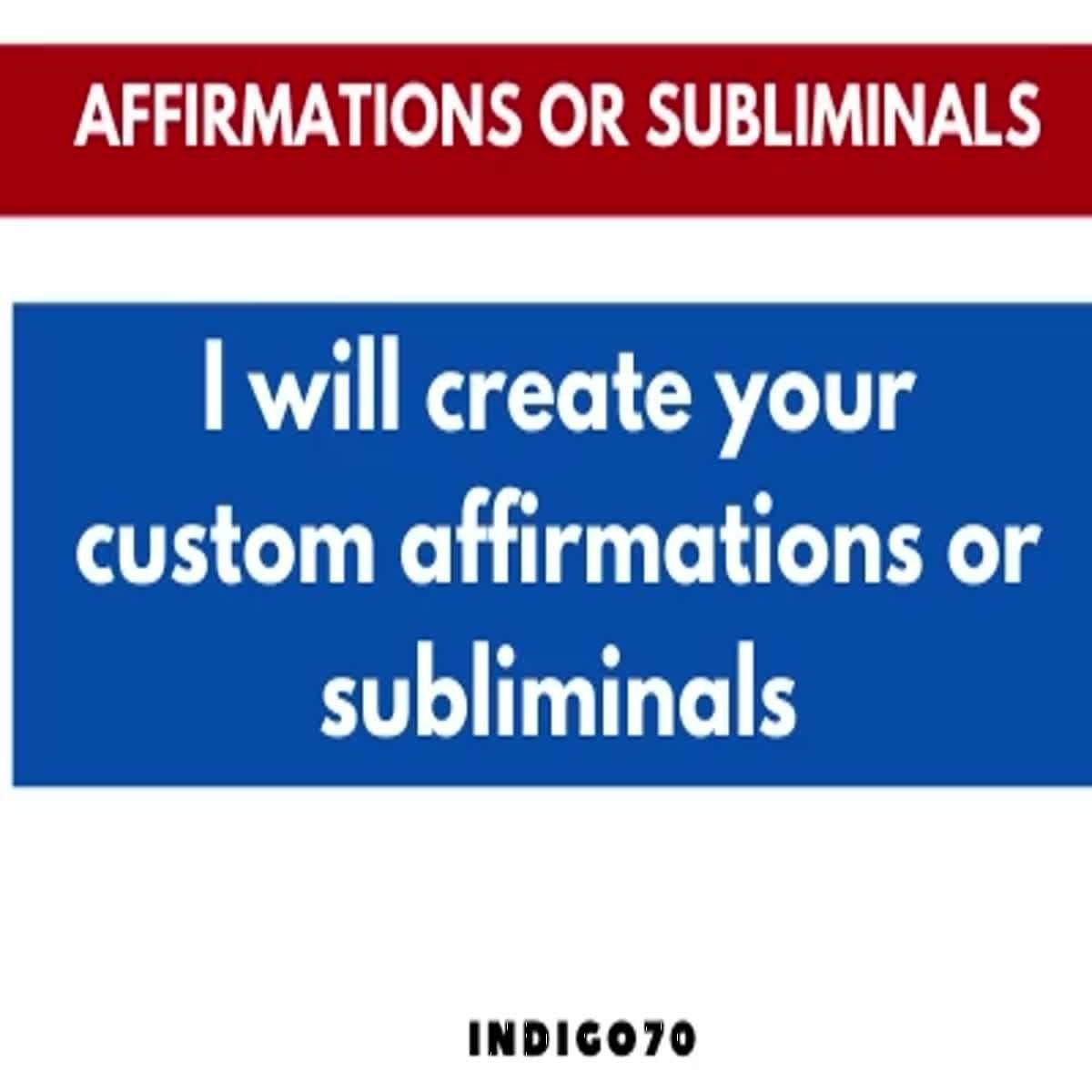 I will create your custom audio affirmations