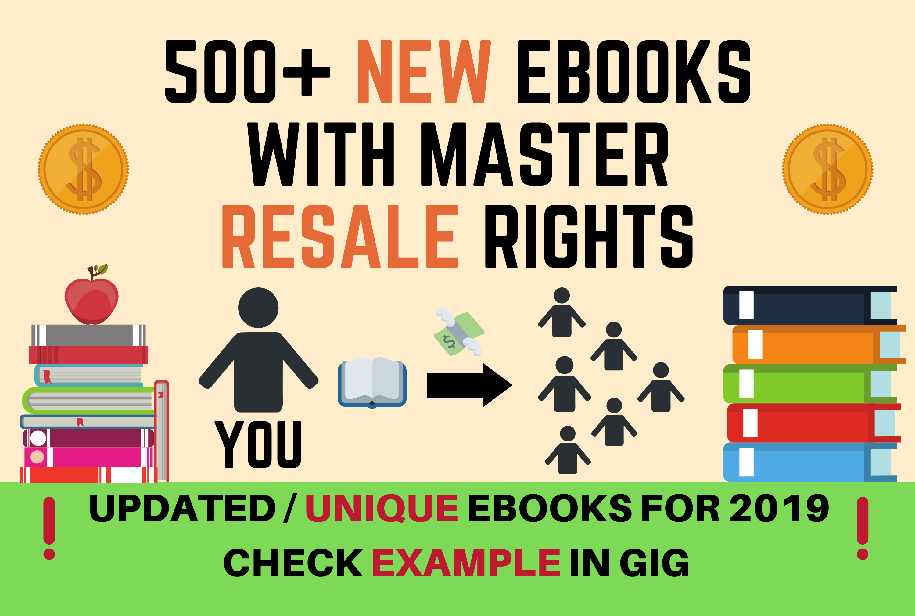 500+ HIGH QUALITY, UNIQUE MRR EBOOKS, UPDATED FOR 2019