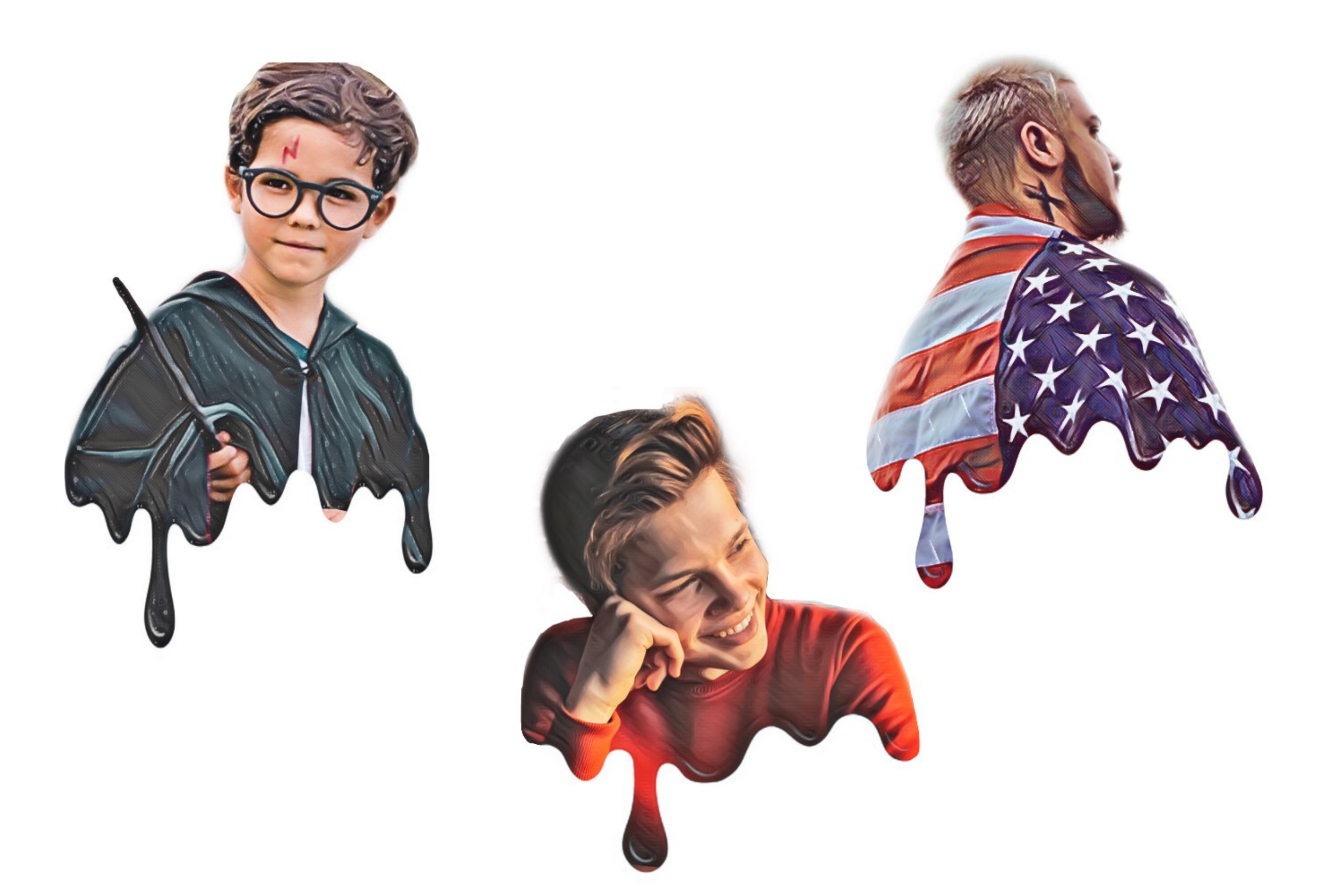 GRIME CARTOON DRIPPING ILLUSTRATION FOR YOUR PHOTO