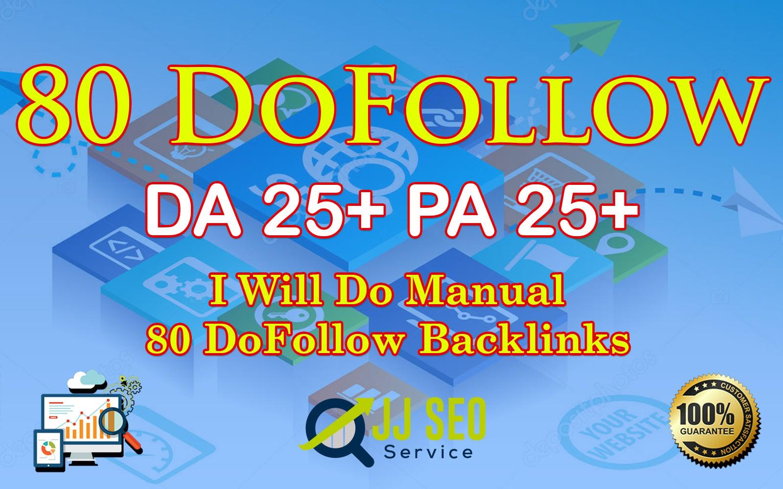 Do 80 doFollow Backlinks blog comment Service