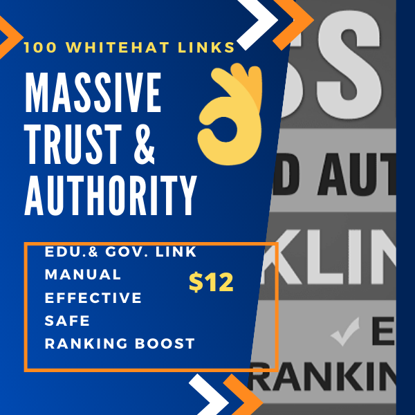 130 Manually white hat links with education backlinks for website seo