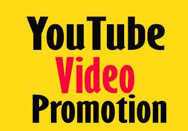 I will do organic youtube video promotion real users