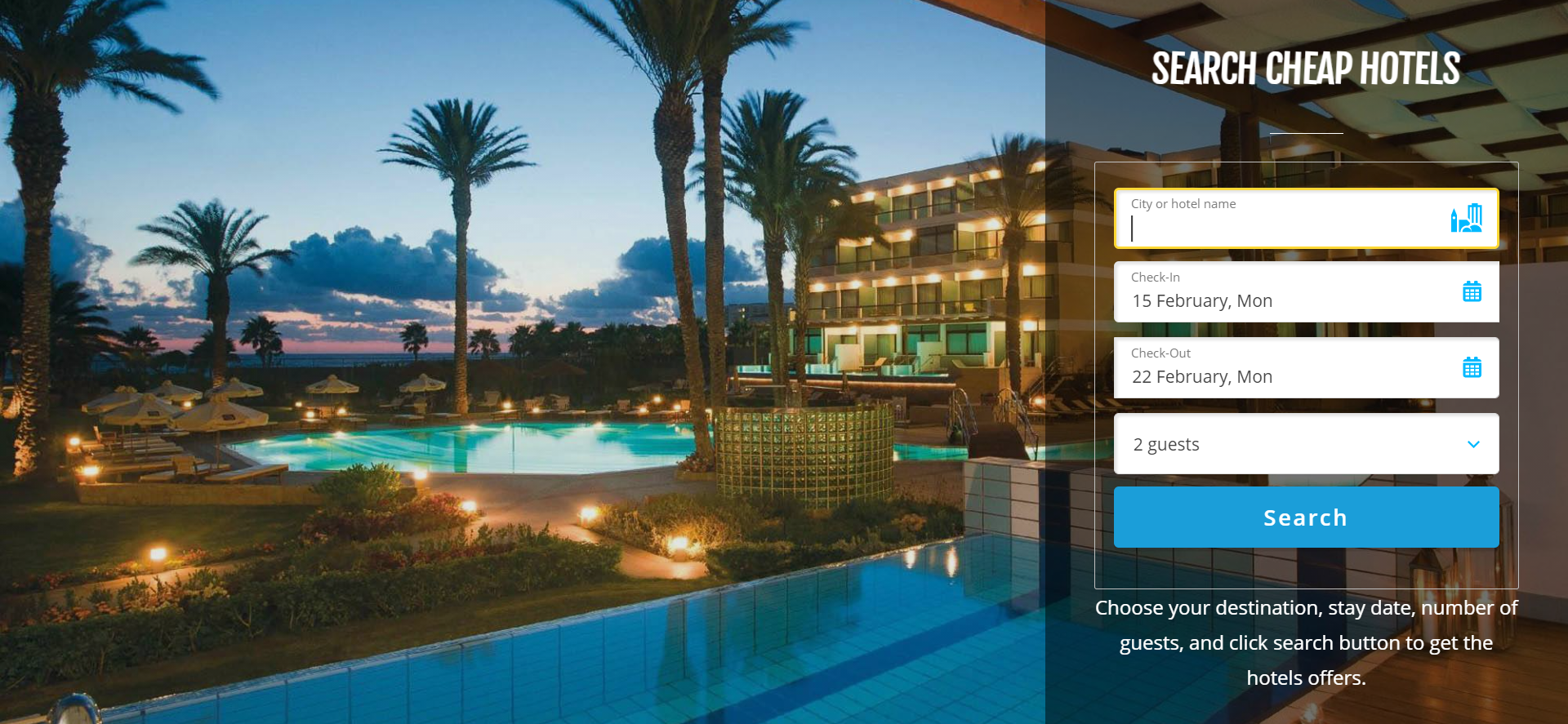 Travel affiliate website design