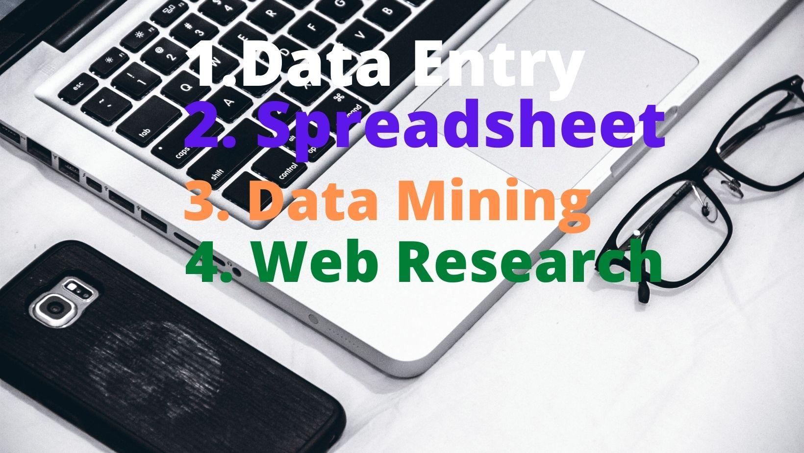 I will do any kind of Data entry, Typing, Copy and Paste