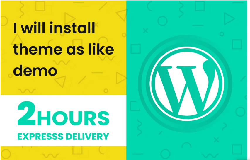 I will Install theme as Demo on Your Wordpress website within 2 Hours