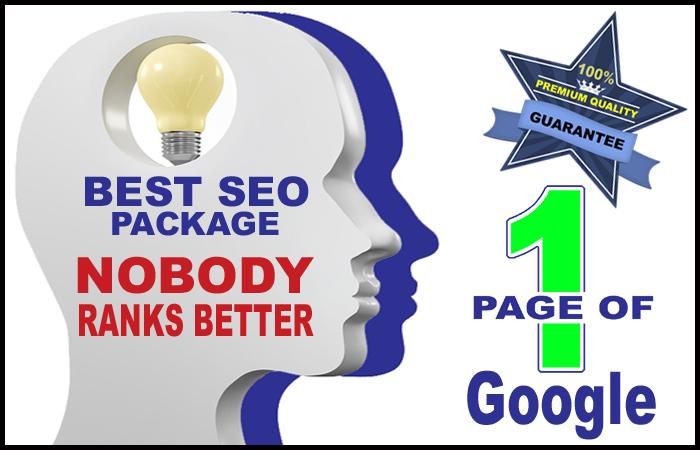 BEST SEO PACK, Rank On 1st Page Of Google - Premium Quality High DA Backlinks To Get On Page 1