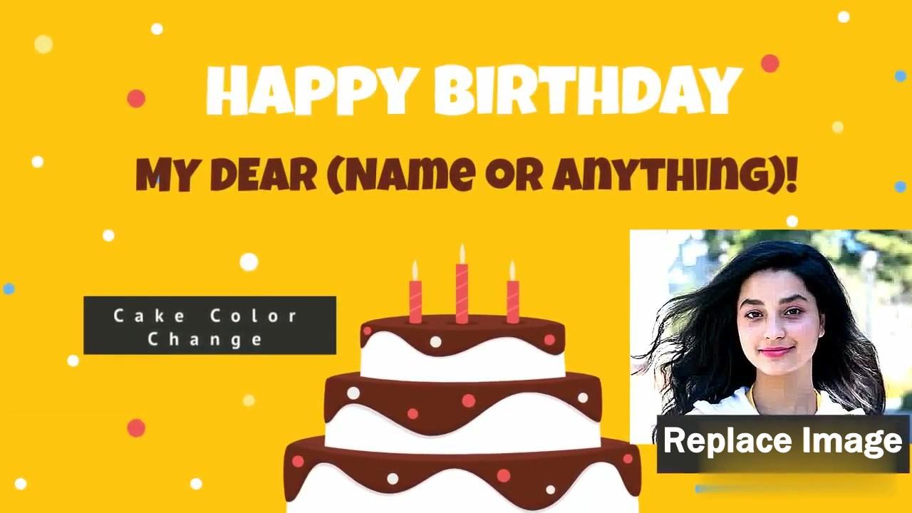 I will make animated happy birthday or anniversary video