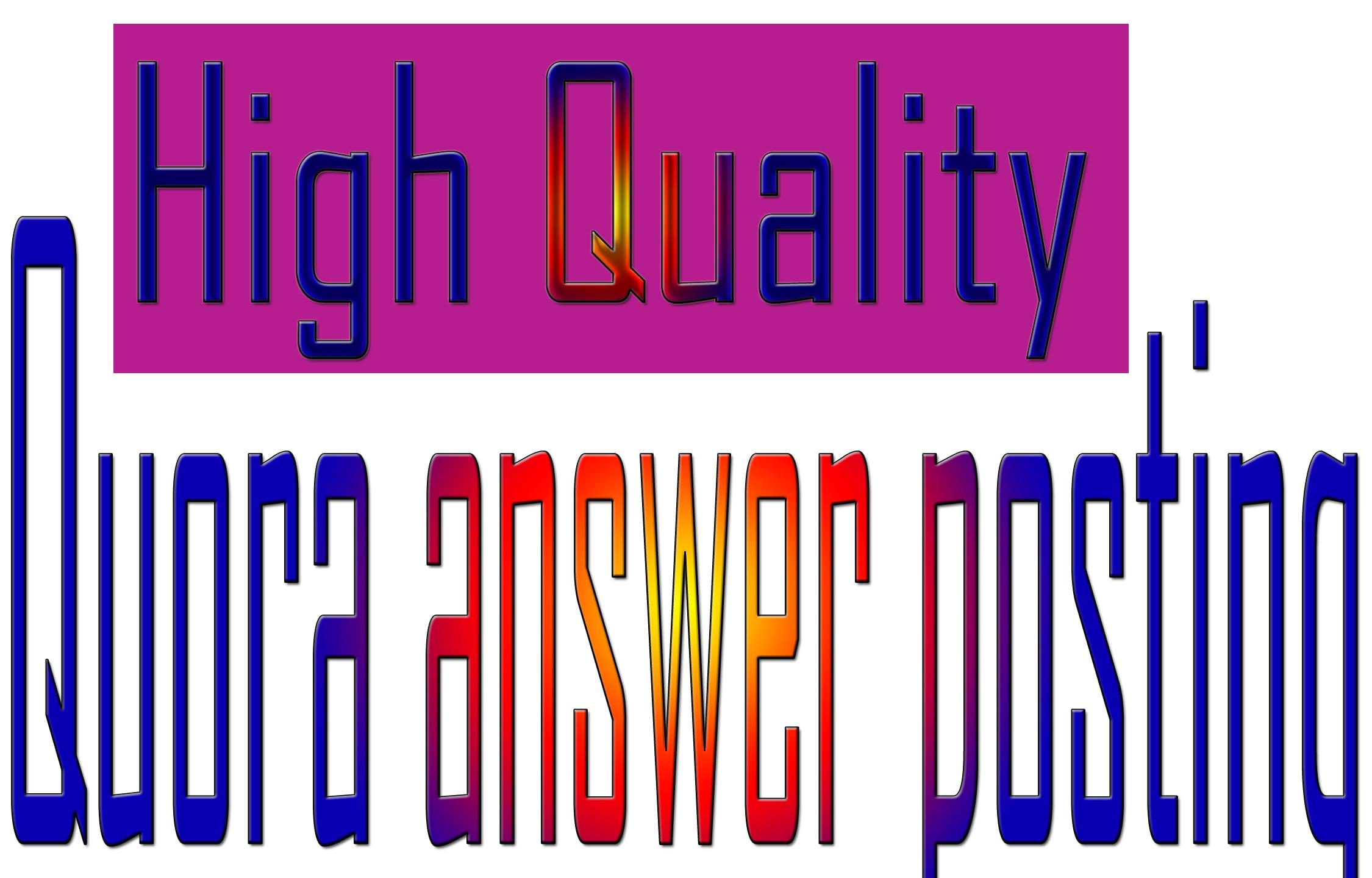 Get Rank your website with 10 HQ answer posting