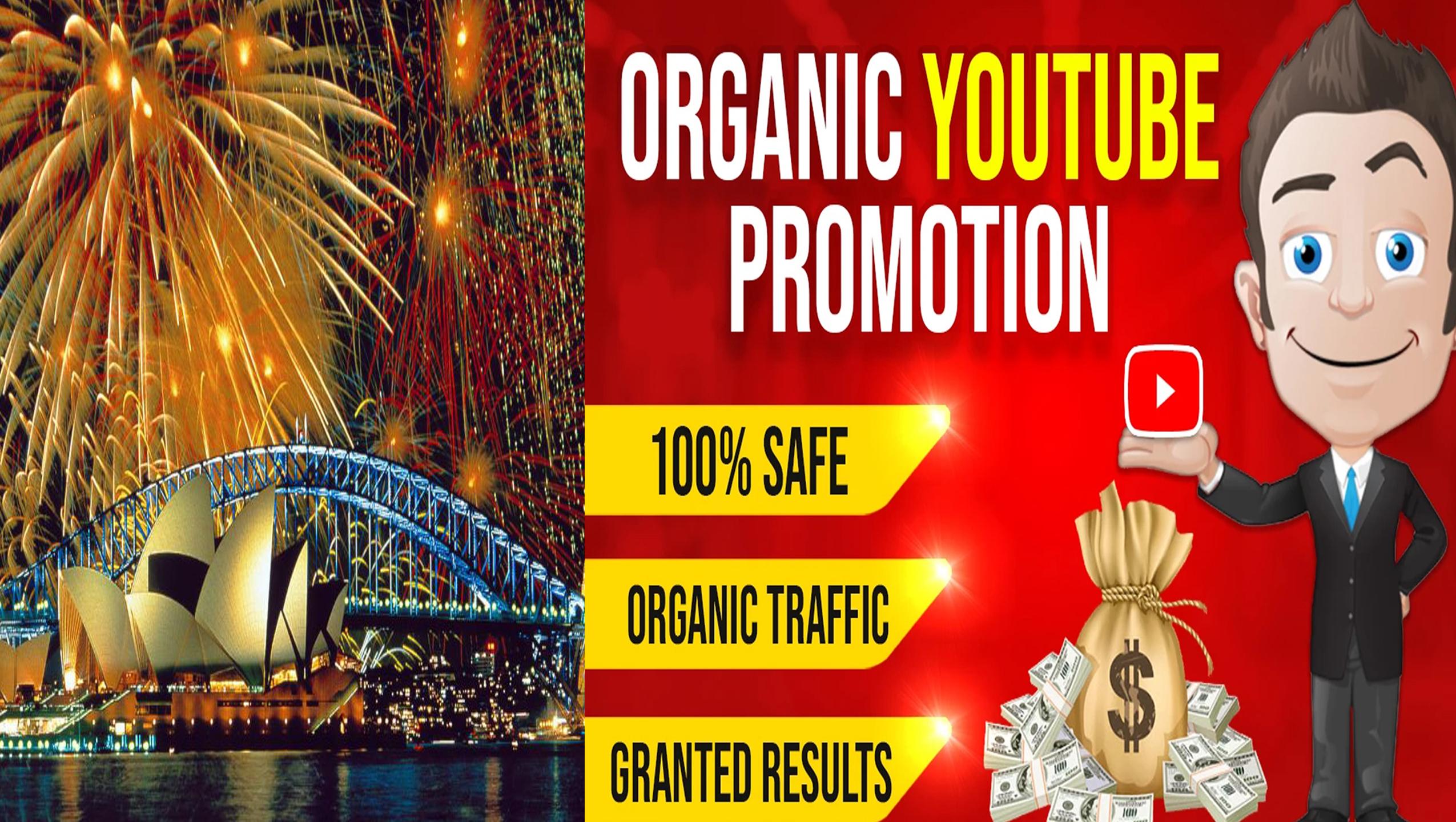 ALL IN ONE PACKAGE FOR YOUTUBE VIDEO AND CHANEL PROMOTION VIA REAL AUDIENCE 