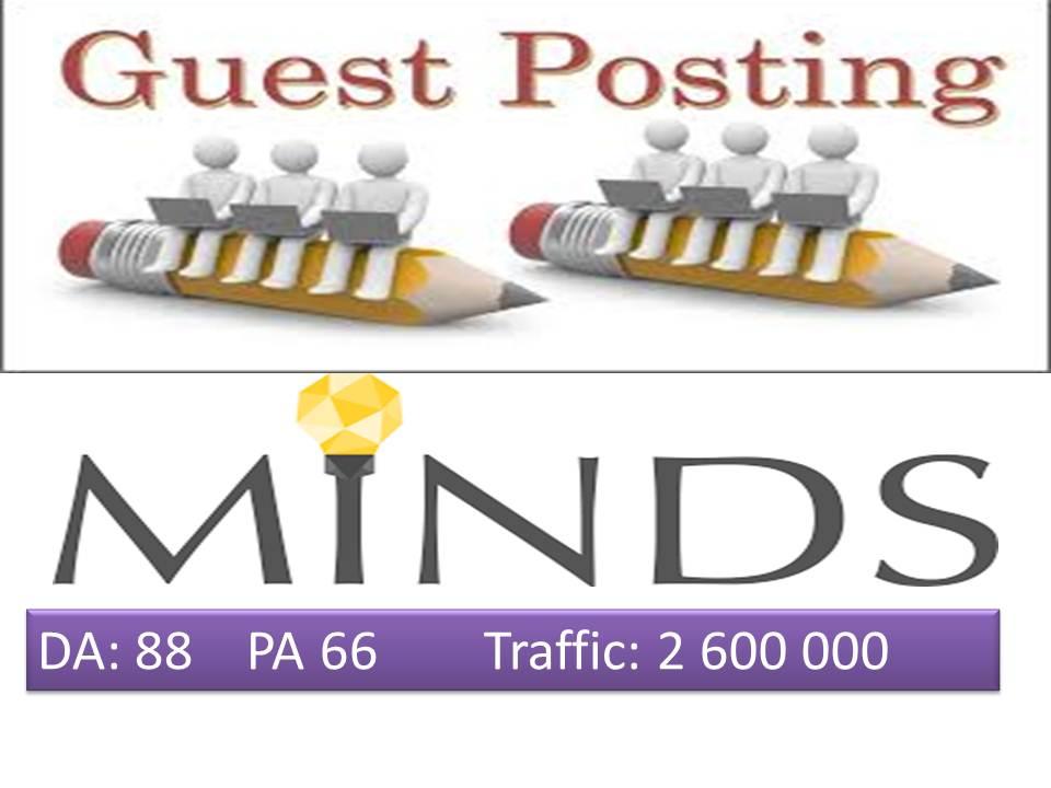 Write and publish on Minds.com DA 88 