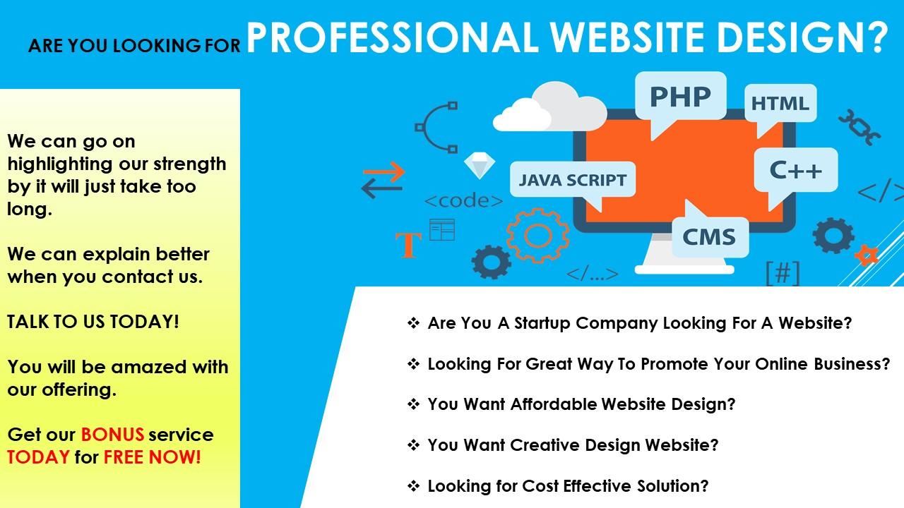 I provide complete package of domain, hosting & Website Design