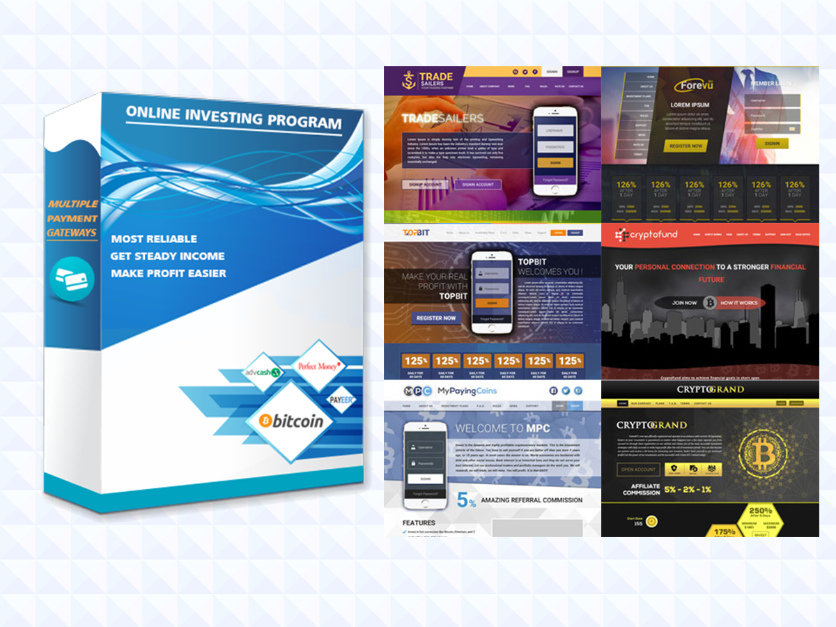 Stuniing Hyip website with GC Hyip manager pro script and Hosting